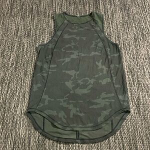 Lululemon Sculpt Tank Incognito Camo Multi Gator Green